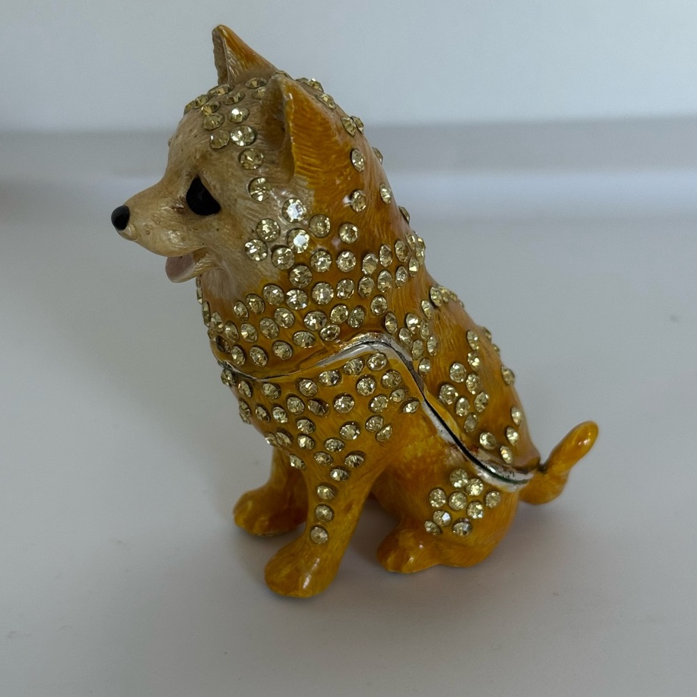 bedazzled shiba inu figurine - Picture 3 of 10